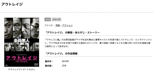 映画 アウトレイジの無料動画配信とフル動画の無料視聴まとめ