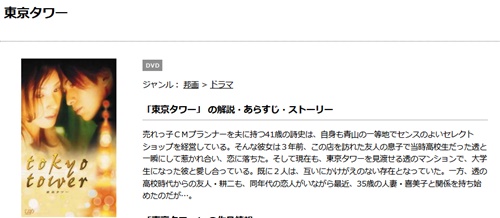 岡田准一｜映画 東京タワーの無料動画配信とフル動画の無料視聴まとめ