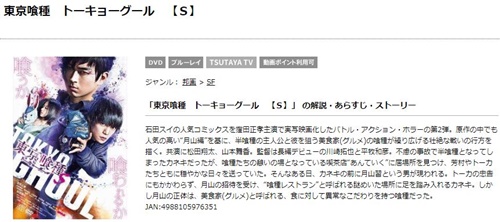 映画 東京喰種 トーキョーグール S フル動画を無料視聴 Pandora Dailymotion 9tsu他無料配信サイトまとめ 映画ドラマ無料サイト リサーチ ラボ