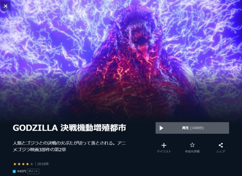 GODZILLA 決戦機動増殖都市 無料動画