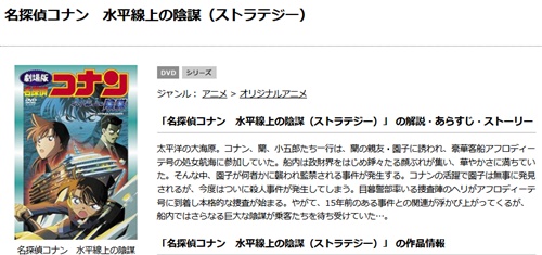 劇場版 名探偵コナン 水平線上の陰謀(ストラテジー)の無料動画配信とフル動画の無料視聴まとめ