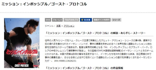 映画 ミッション インポッシブル ゴースト プロトコルの無料動画とフル動画の無料視聴情報まとめ 映画ドラマ無料サイト リサーチ ラボ