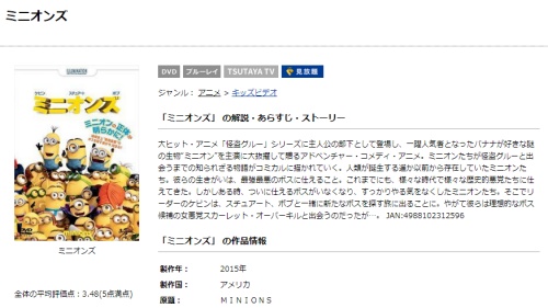 映画 ミニオンズの無料動画とフル動画の無料視聴情報まとめ 映画ドラマ無料サイト リサーチ ラボ