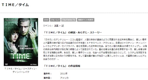 映画 Time タイムの無料動画をフル配信で無料視聴 Pandora Dailymotionも確認 映画ドラマ無料サイト リサーチ ラボ