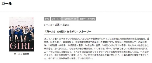 映画 ガール(香里奈)の無料動画をフル配信で無料視聴