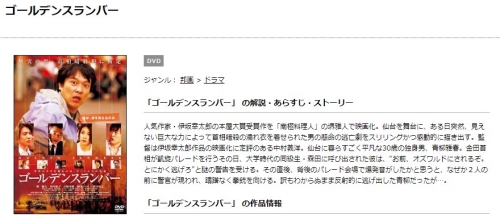 映画 ゴールデンスランバー(2009)の無料動画配信とフル動画の無料視聴まとめ