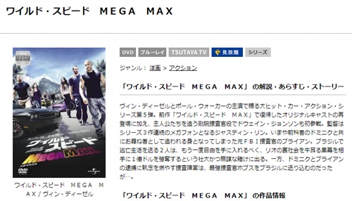 映画 ワイルドスピード MEGA MAXの無料動画配信とフル動画の無料視聴まとめ