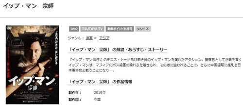 映画 イップ・マン 宗師の無料動画をフル配信で無料視聴