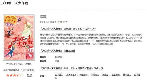 ドラマ プロポーズ大作戦の１話 全話無料視聴配信まとめ 公式無料動画の視聴方法 Pandora Dailymotionも確認 映画ドラマ無料サイト リサーチ ラボ