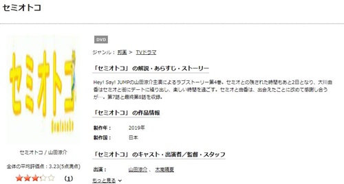 ドラマ セミオトコの１話〜全話無料視聴配信まとめ