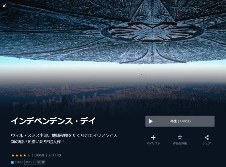 インデペンデンス・デイ1996 無料動画