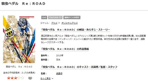 弱虫ペダル Re:ROADのアニメ無料動画