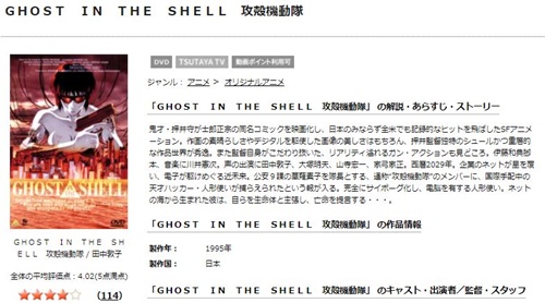 攻殻機動隊 GHOST IN THE SHELL 新劇場版のアニメ無料動画