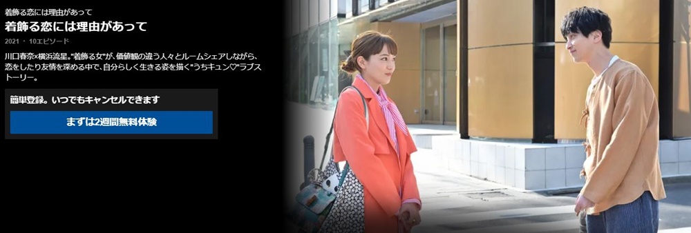 ドラマ 着飾る恋には理由があっての動画１話〜全話の無料視聴配信サイトまとめ