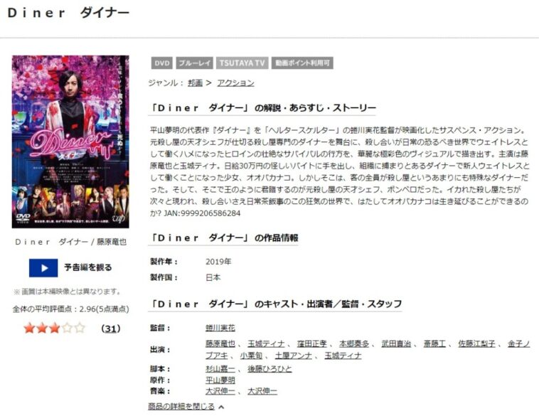 Diner ダイナー 無料動画