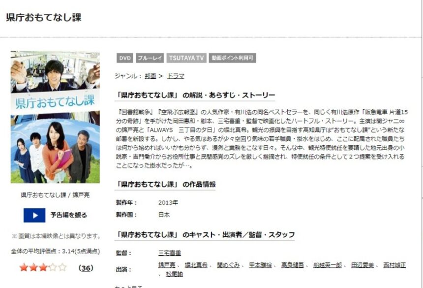  県庁おもてなし課 無料動画
