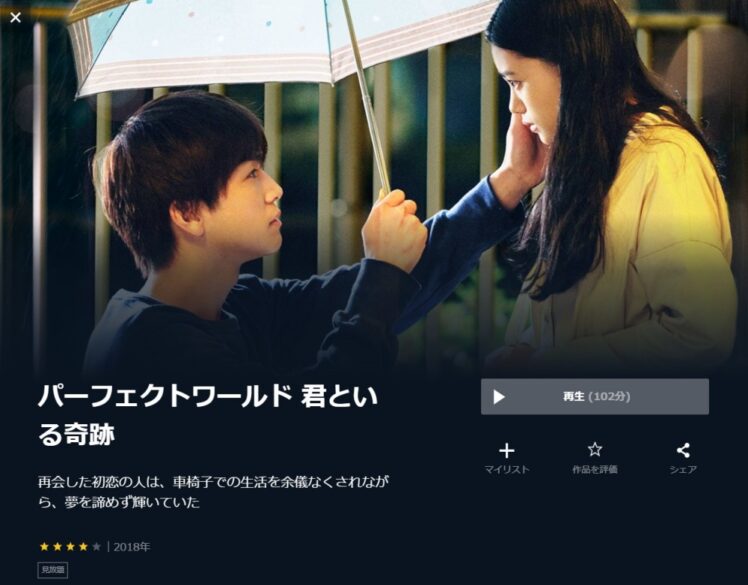 映画 パーフェクトワールド 君といる奇跡 フル動画を無料視聴 Pandora Dailymotion 9tsu他無料配信サイトまとめ 映画ドラマ無料サイト リサーチ ラボ