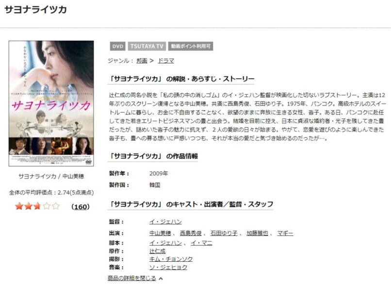 サヨナライツカ 無料動画