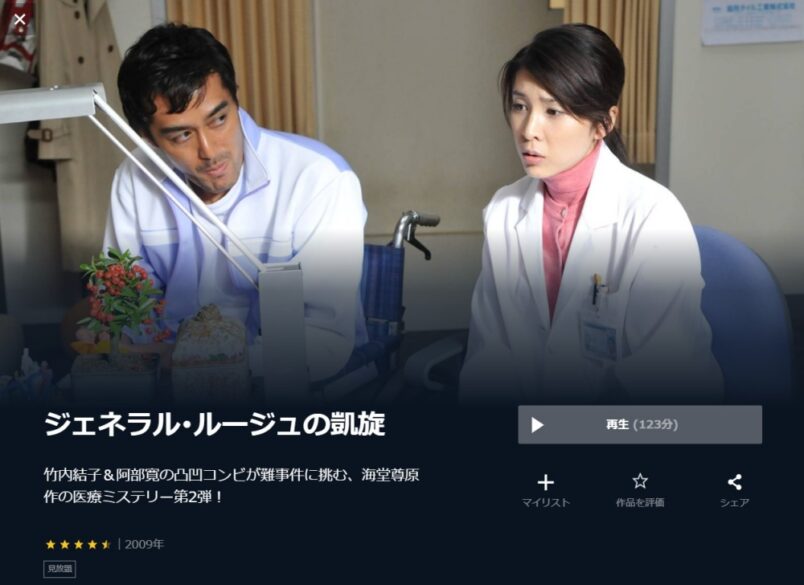 ジェネラル・ルージュの凱旋 無料動画