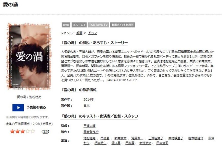 愛の渦 無料動画