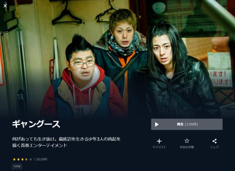 ギャングース 無料動画