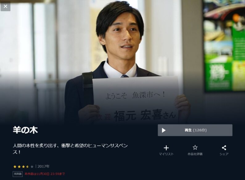 映画 羊の木の無料動画配信とフル動画の無料視聴まとめ Pandora Dailymotion 他 錦戸亮 木村文乃出演 映画ドラマ無料サイト リサーチ ラボ