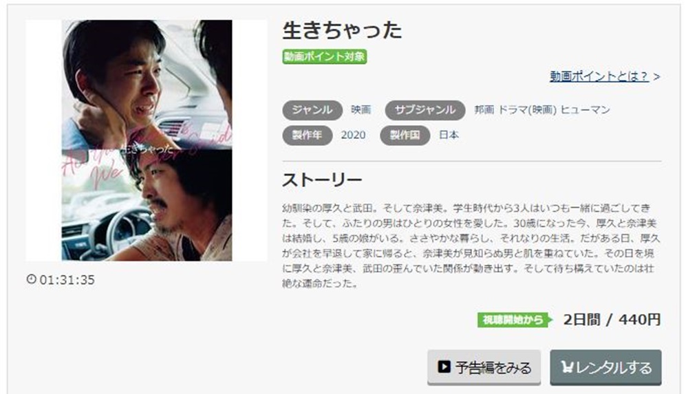 生きちゃった 無料動画