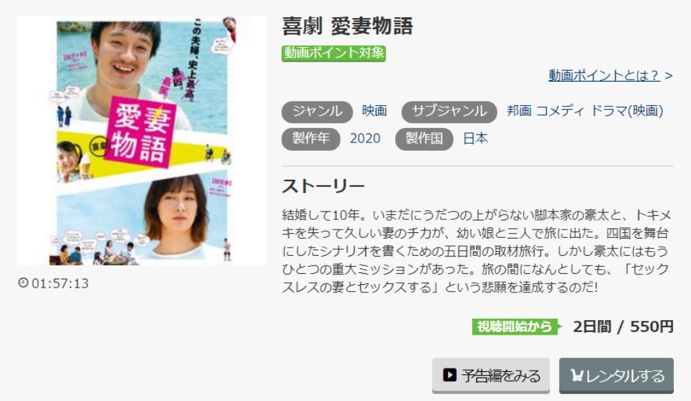 喜劇 愛妻物語 無料動画