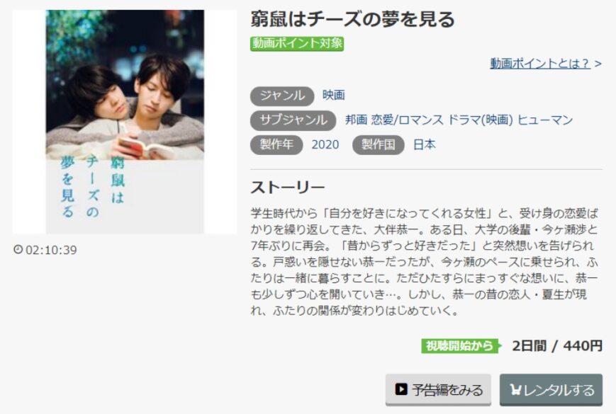 映画 窮鼠はチーズの夢を見るの無料動画をフル配信で無料視聴 Pandora Dailymotion 9tsuも確認 映画ドラマ無料サイト リサーチ ラボ