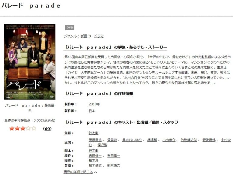 パレード 無料動画