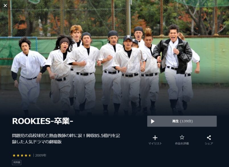 映画 Rookies 卒業 の無料動画をフル動画で無料視聴 Pandora Dailymotionも確認 映画ドラマ無料サイト リサーチ ラボ