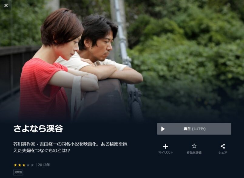 さよなら渓谷 無料動画