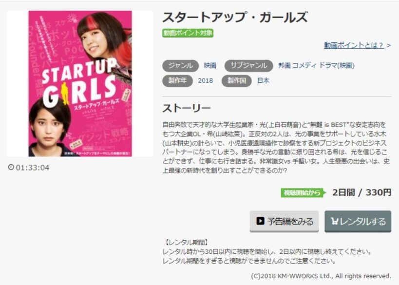 スタートアップ・ガールズ 無料動画