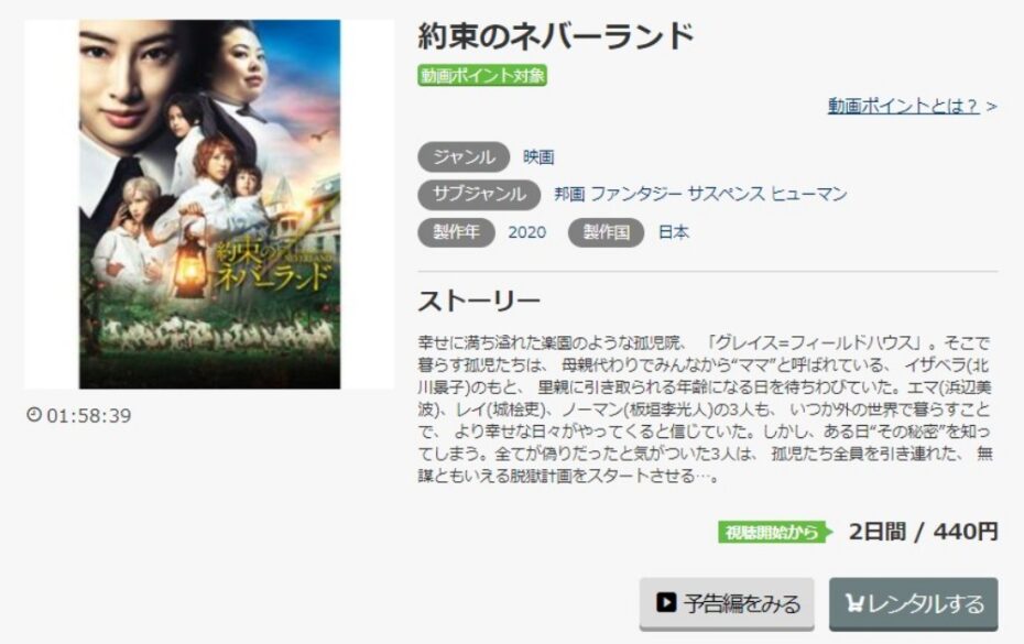 約束のネバーランド 無料動画
