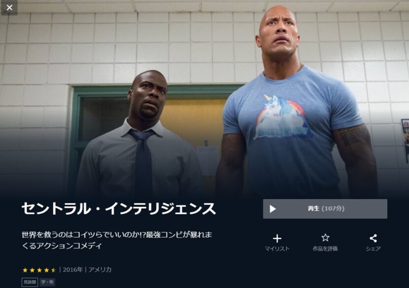 セントラル・インテリジェンス 無料動画