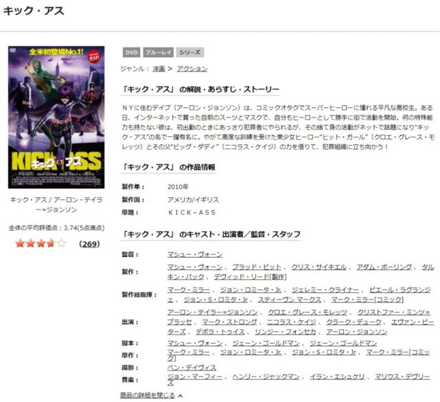 キック・アス 無料動画