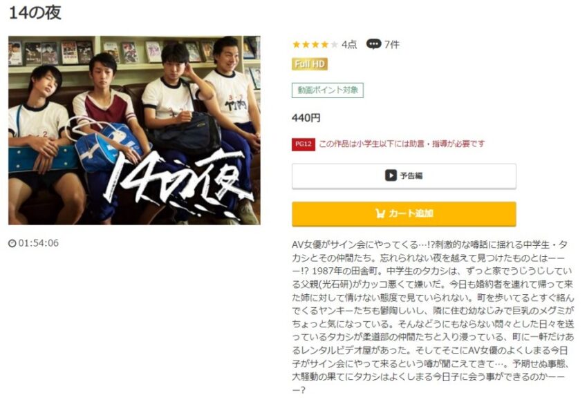 14の夜 無料動画