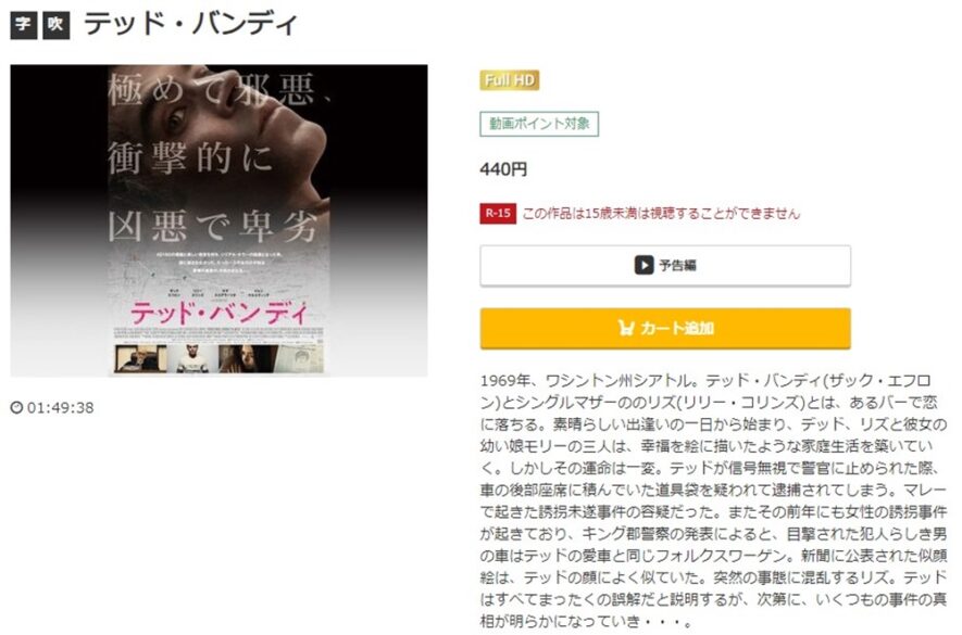 テッド・バンディ 無料動画