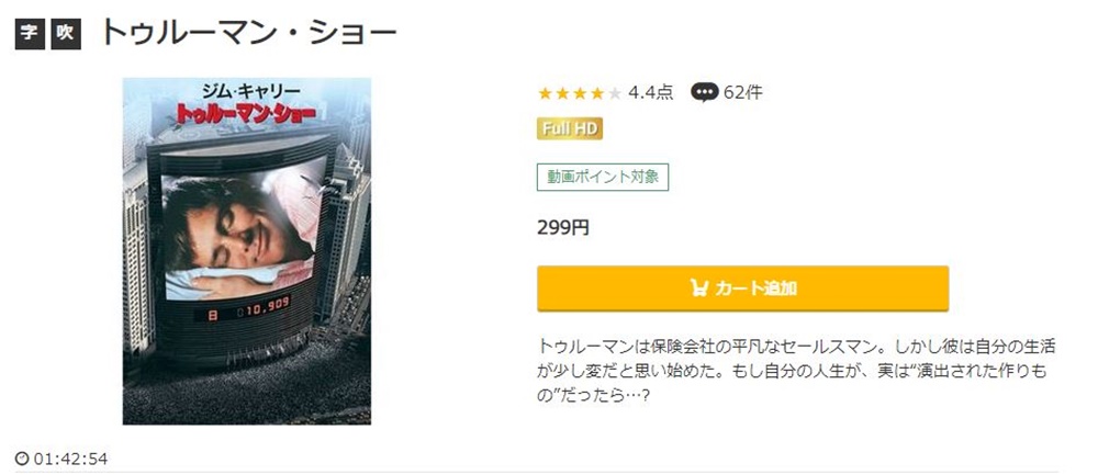 トゥルーマン・ショー 無料動画