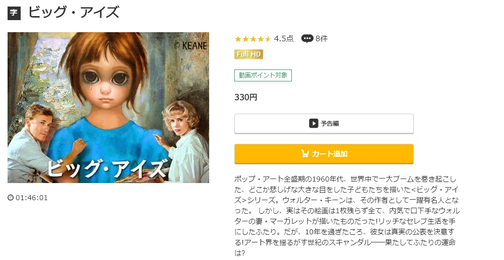 ビッグ・アイズ 無料動画