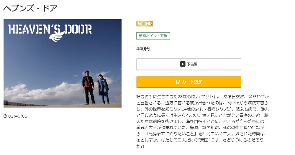 ヘブンズ・ドア 無料動画