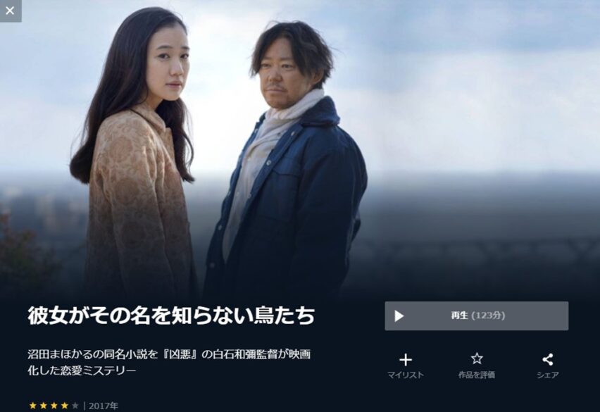 彼女がその名を知らない鳥たち 無料動画