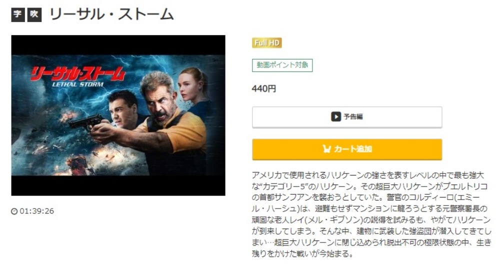 リーサル・ストーム 無料動画