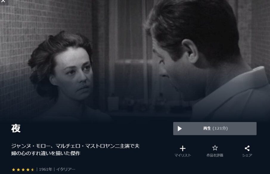 夜（1961年） 無料動画