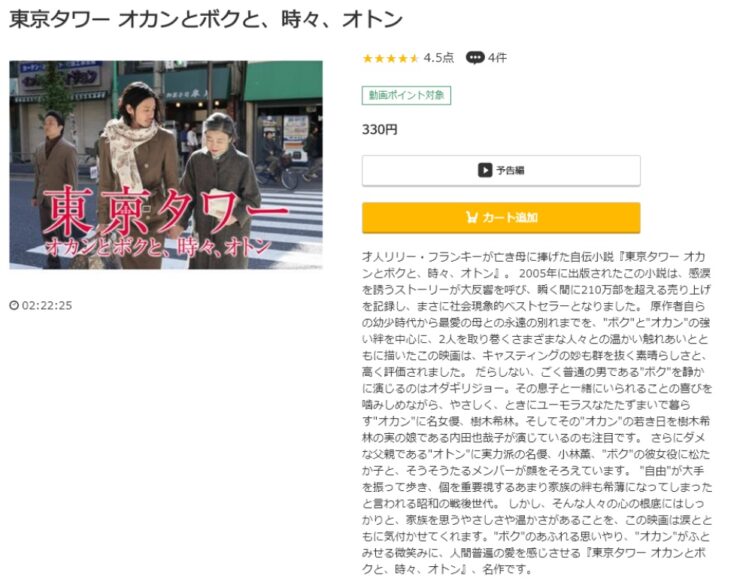 東京タワー 〜オカンとボクと、時々、オトン〜 無料動画