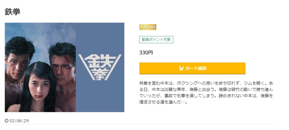 鉄拳（1990年） 無料動画