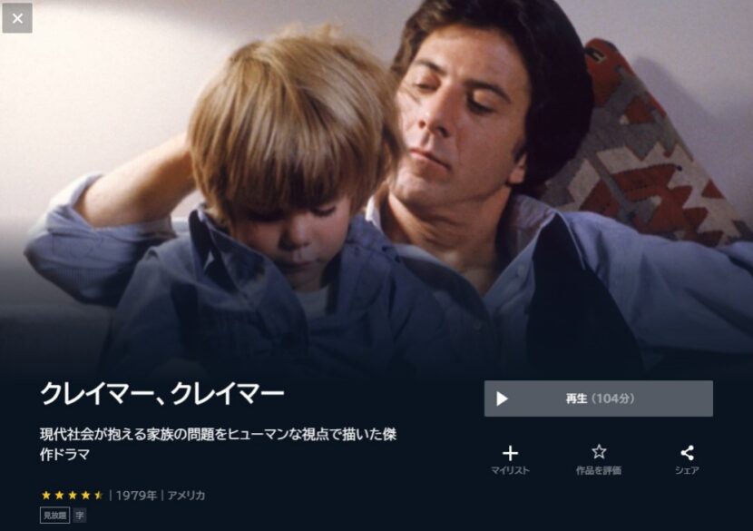 クレイマー、クレイマー 無料動画