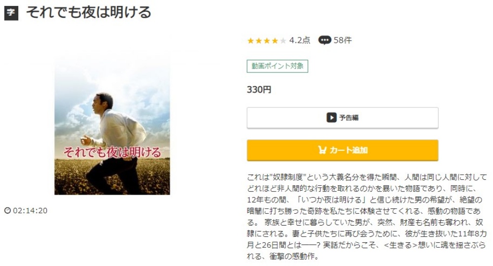 それでも夜は明ける 無料動画